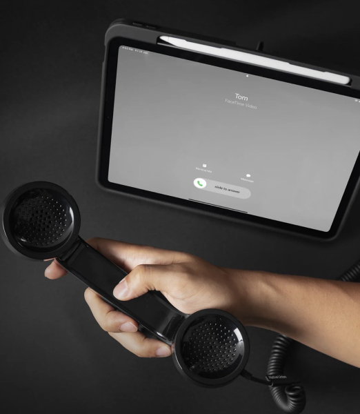 Native Union Schwar Black POP Phone – USB-C Retro Telefonhörer für Smartphone, Laptop & Table